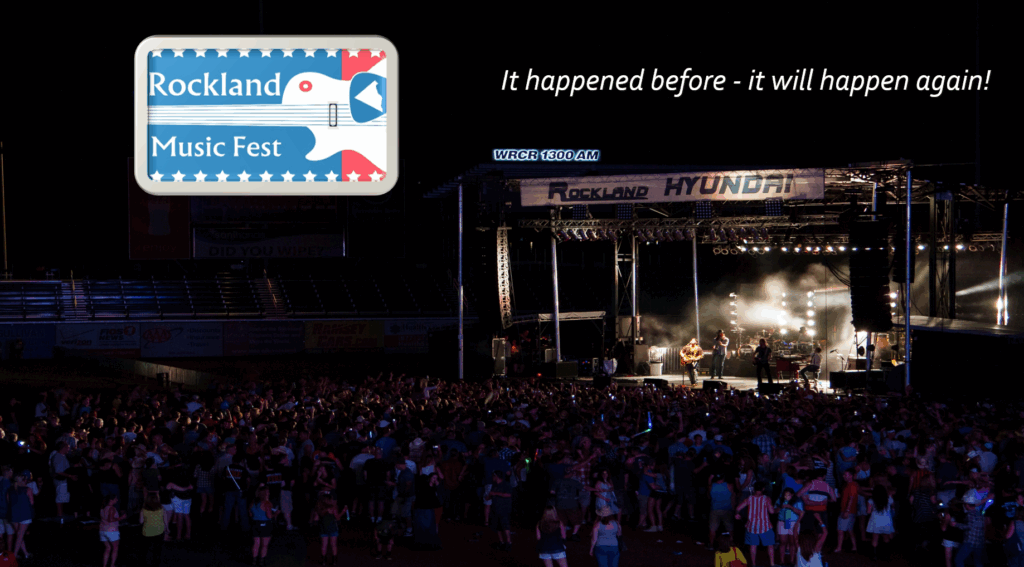 Main stage for Rockland Music Fest